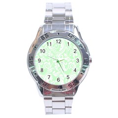 Clean Ornament Tribal Flowers  Stainless Steel Analogue Watch by ConteMonfrey