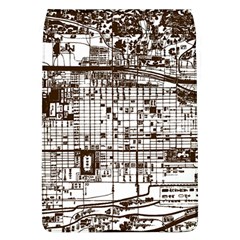 Antique Oriental Town Map  Removable Flap Cover (l) by ConteMonfrey