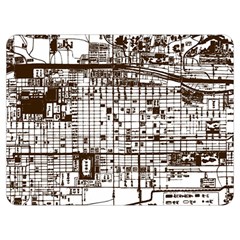Antique Oriental Town Map  One Side Premium Plush Fleece Blanket (extra Small) by ConteMonfrey