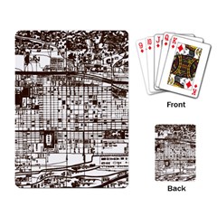 Antique Oriental Town Map  Playing Cards Single Design (rectangle) by ConteMonfrey