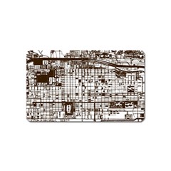 Antique Oriental Town Map  Magnet (name Card) by ConteMonfrey