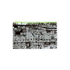 Antique Oriental Town Map  Cosmetic Bag (xs) by ConteMonfrey