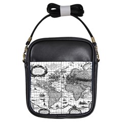 Antique Mapa Mundi Revisited Girls Sling Bag by ConteMonfrey