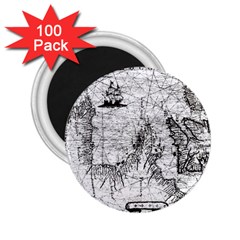 Antique Mercant Map  2 25  Magnets (100 Pack)  by ConteMonfrey