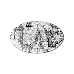 Antique Mercant Map  Sticker (Oval)