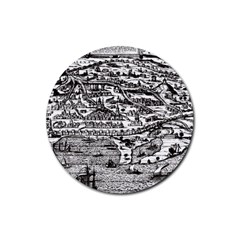 Old Civilization Rubber Coaster (round) by ConteMonfrey