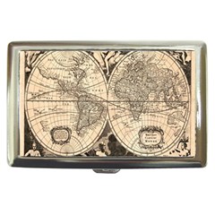 World Map - Nova Delineatio Totius Orbis Terrarum -  1659-1733 Cigarette Money Case by ConteMonfrey