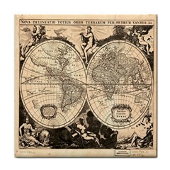 World Map - Nova delineatio totius orbis terrarum -  1659-1733 Face Towel