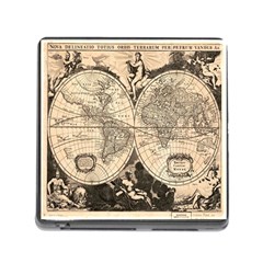 World Map - Nova Delineatio Totius Orbis Terrarum -  1659-1733 Memory Card Reader (square 5 Slot) by ConteMonfrey