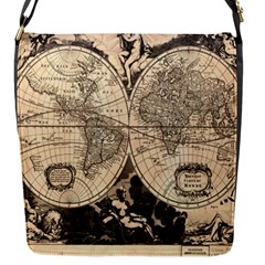 World Map - Nova Delineatio Totius Orbis Terrarum -  1659-1733 Flap Closure Messenger Bag (s) by ConteMonfrey