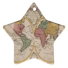 Mapa Mundi 1775 Ornament (Star)