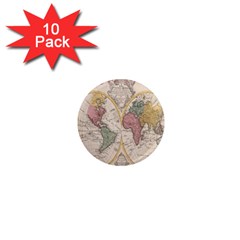 Mapa Mundi 1775 1  Mini Magnet (10 pack) 