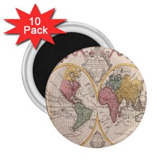 Mapa Mundi 1775 2.25  Magnets (10 pack) 