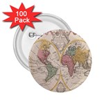 Mapa Mundi 1775 2.25  Buttons (100 pack)  Front