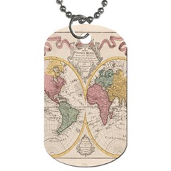 Mapa Mundi 1775 Dog Tag (One Side)