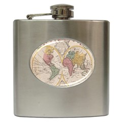 Mapa Mundi 1775 Hip Flask (6 oz)