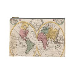 Mapa Mundi 1775 Cosmetic Bag (Large)