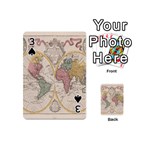 Mapa Mundi 1775 Playing Cards 54 Designs (Mini) Front - Spade3