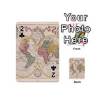 Mapa Mundi 1775 Playing Cards 54 Designs (Mini) Front - Club2