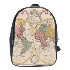 Mapa Mundi 1775 School Bag (xl) by ConteMonfrey