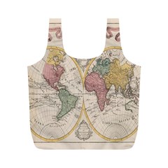 Mapa Mundi 1775 Full Print Recycle Bag (M)