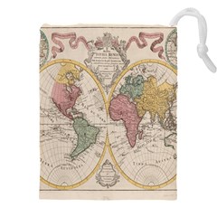 Mapa Mundi 1775 Drawstring Pouch (4XL)