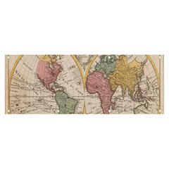 Mapa Mundi 1775 Banner and Sign 8  x 3 