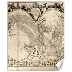 Mapa Mundi - 1774 Canvas 16  X 20  by ConteMonfrey
