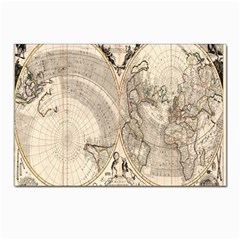 Mapa Mundi - 1774 Postcards 5  X 7  (pkg Of 10) by ConteMonfrey