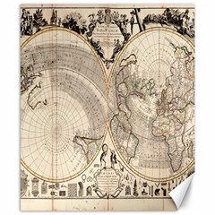Mapa Mundi - 1774 Canvas 8  X 10  by ConteMonfrey