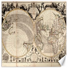 Mapa Mundi - 1774 Canvas 12  X 12  by ConteMonfrey
