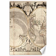 Mapa Mundi - 1774 Canvas 12  X 18  by ConteMonfrey