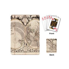 Mapa Mundi - 1774 Playing Cards Single Design (mini) by ConteMonfrey