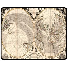 Mapa Mundi - 1774 Fleece Blanket (medium) by ConteMonfrey