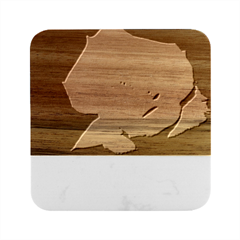 Color Of Desire Marble Wood Coaster (square) by tomikokhphotography