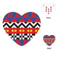 Shapes Rows Playing Cards Single Design (Heart)