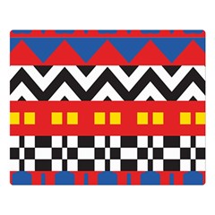 Shapes Rows Premium Plush Fleece Blanket (Large)