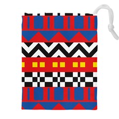 Shapes Rows Drawstring Pouch (5XL)