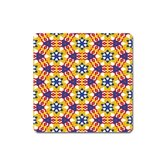 Wavey Shapes Pattern                                                              Magnet (square) by LalyLauraFLM