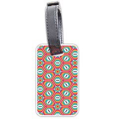 Hexagons and stars pattern                                                                Luggage Tag (one side)