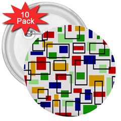 Colorful rectangles                                                                      3  Button (10 pack)