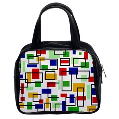 Colorful rectangles                                                                      Classic Handbag (Two Sides)