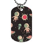 Space Pattern Cartoon Dog Tag (One Side) Front