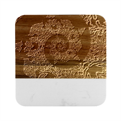 Shay Marble Wood Coaster (square) by MRNStudios