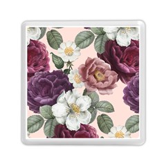 Roses Vintage Pattern Memory Card Reader (square) by Valentinaart