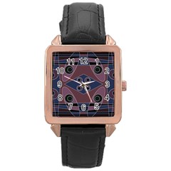 Bohemian Chintz X Rose Gold Leather Watch  by Mazipoodles