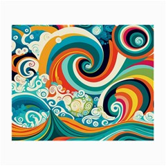 Wave Waves Ocean Sea Abstract Whimsical Small Glasses Cloth