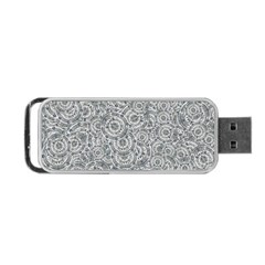 Circle Ornate Motif Random Pattern Portable Usb Flash (one Side) by dflcprintsclothing