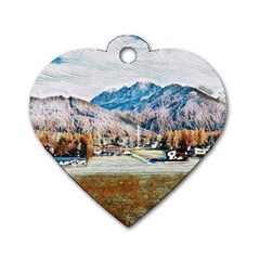 Trentino Alto Adige, Italy  Dog Tag Heart (one Side) by ConteMonfrey