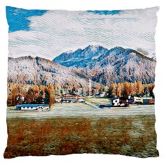Trentino Alto Adige, Italy. Standard Premium Plush Fleece Cushion Case (Two Sides)